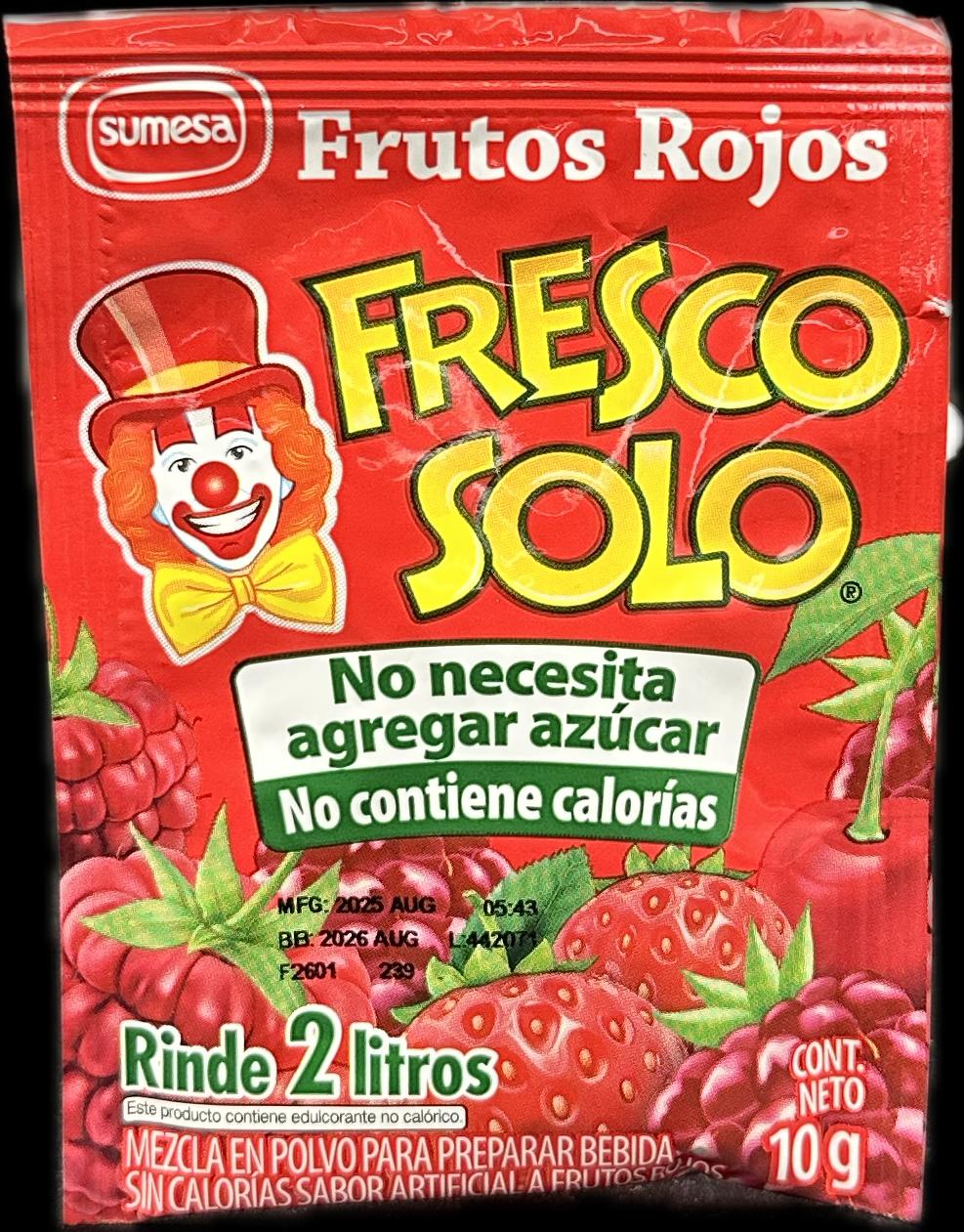 FRESCO SOLO FRUTOS ROJOS 10g