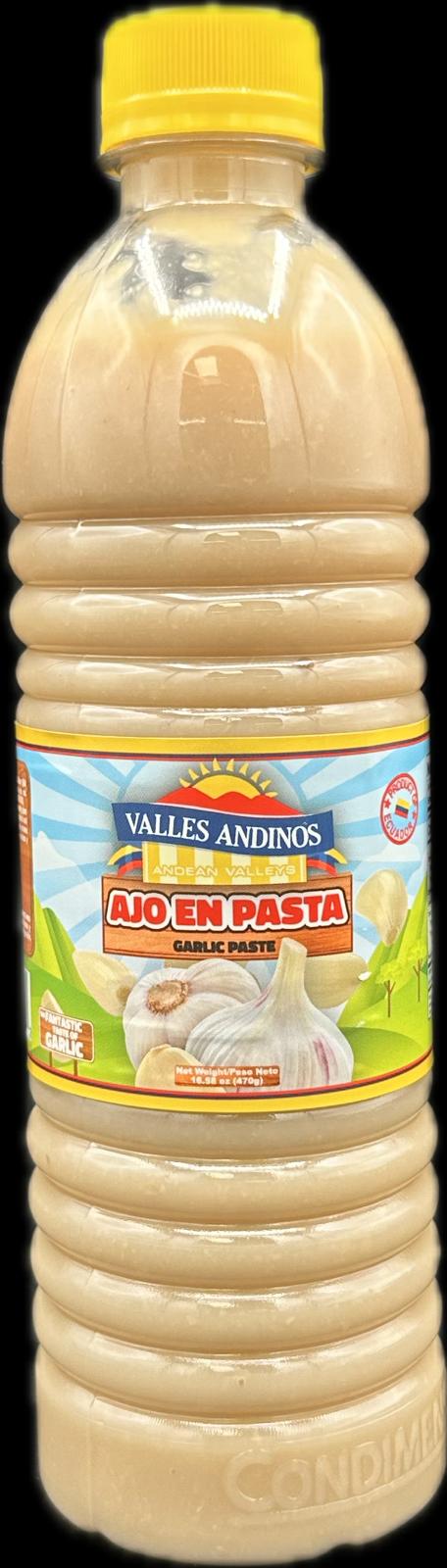 VALLES ANDINOS AJO EN PASTA 16.58oz