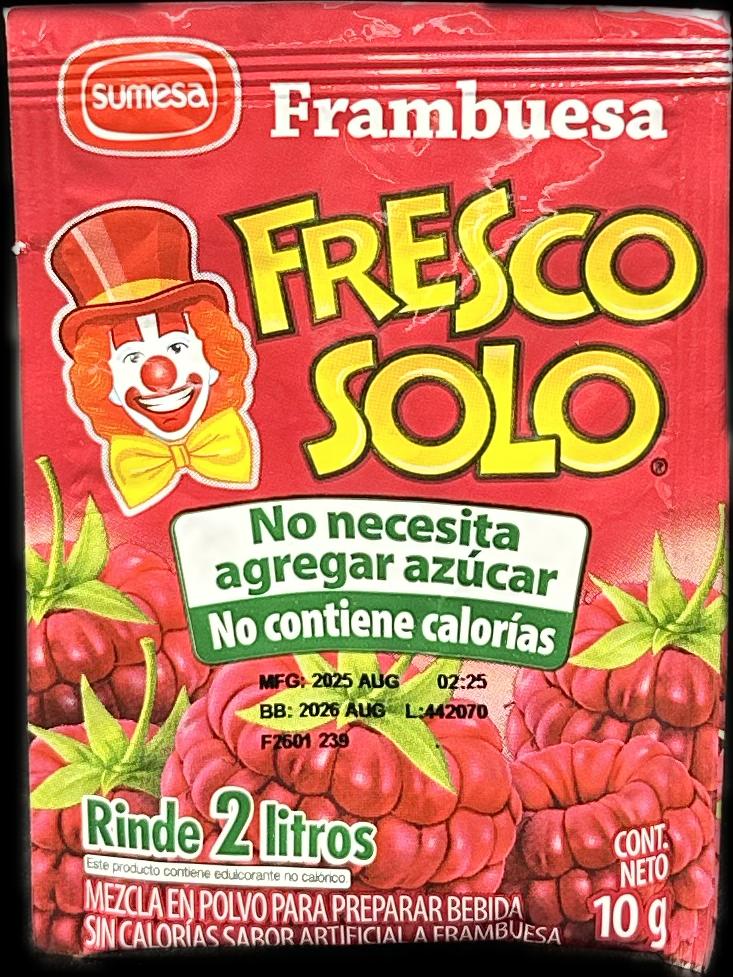 FRESCO SOLO FRAMBUESA 10g
