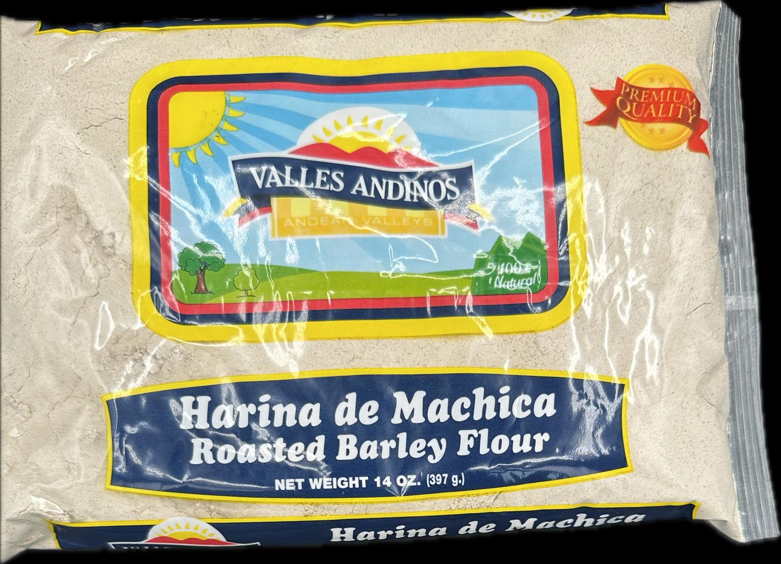 VALLES ANDINOS HARINA DE MACHICA 14oz