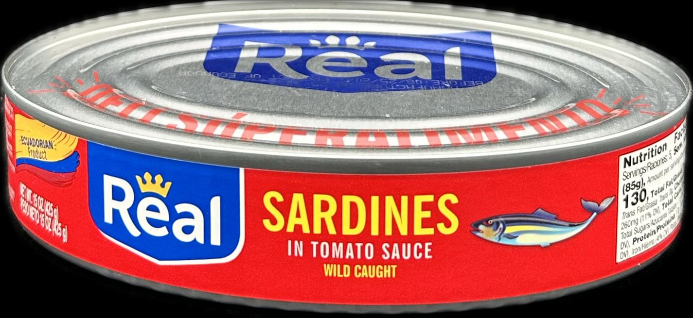 REAL SARDINES IN TOMATO SAUCE 15oz