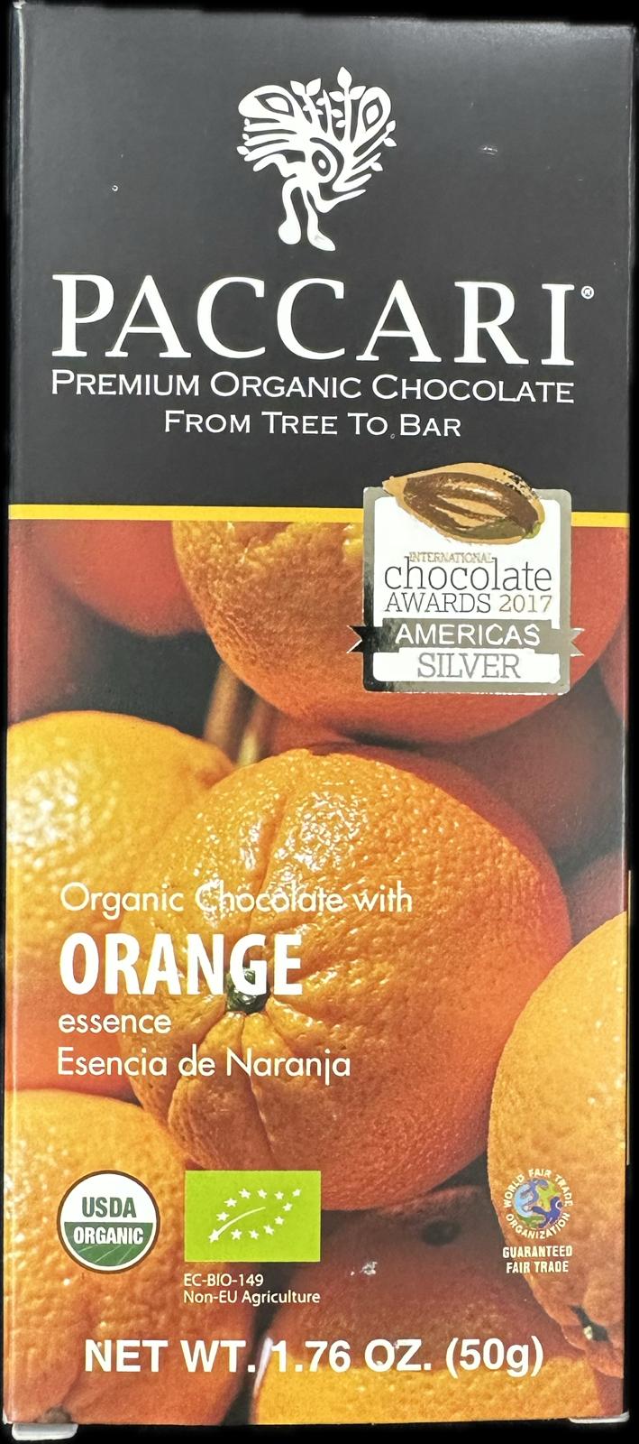 PACCARI CHOCOLATE WITH ORANGE 1.76 OZ