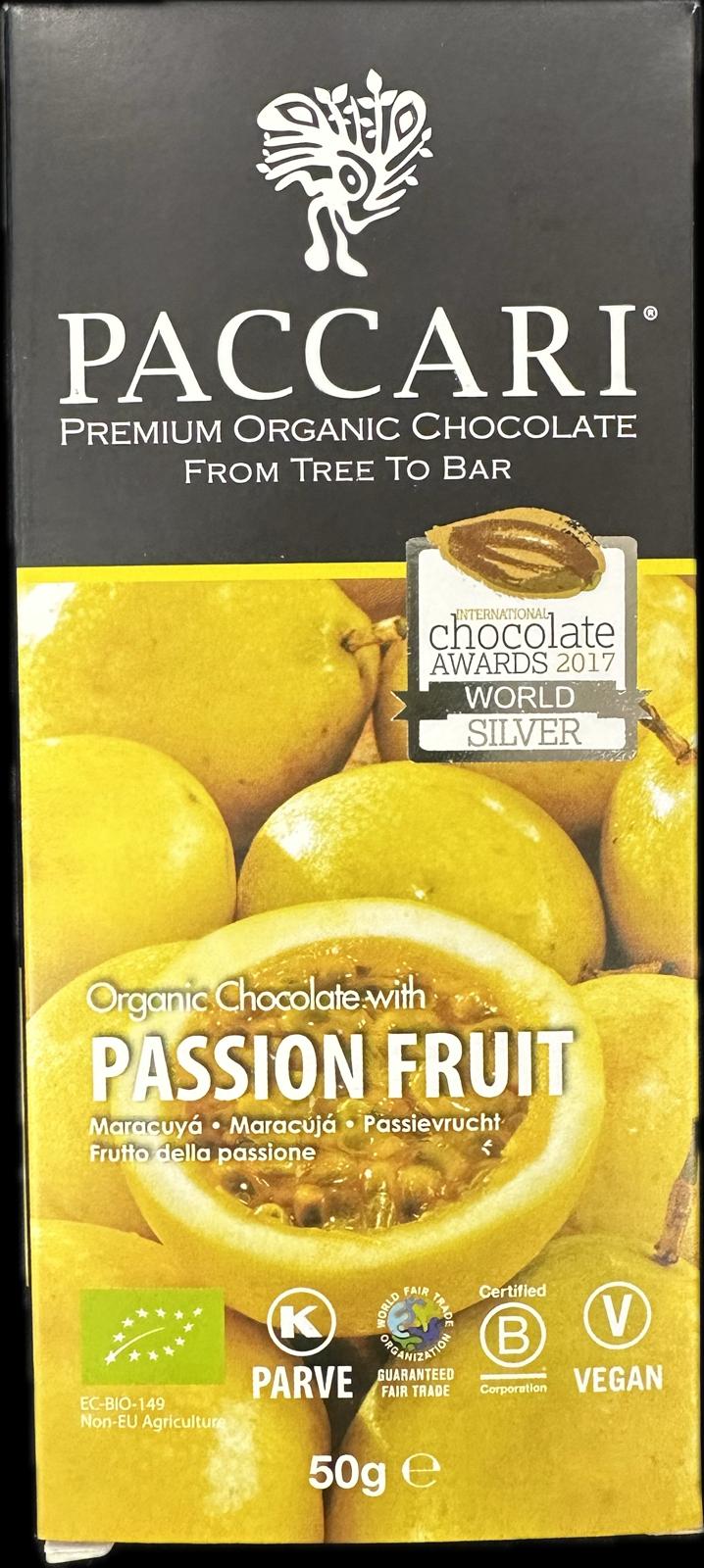 PACCARI CHOCOLATE WITH PASSION FRUIT 50G