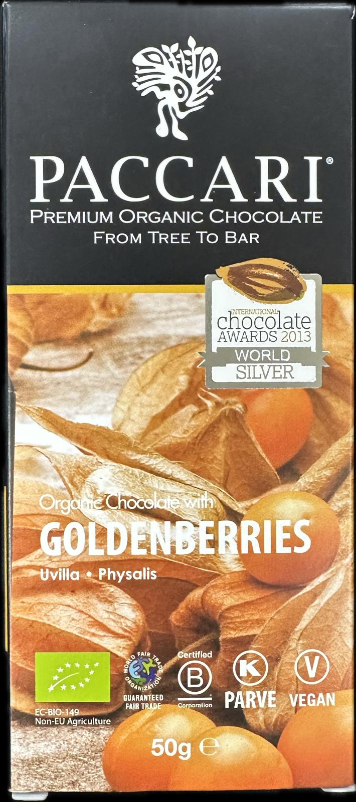PACCARI CHOCOLATE WITH GOLDENBERRIES 1.76 OZ