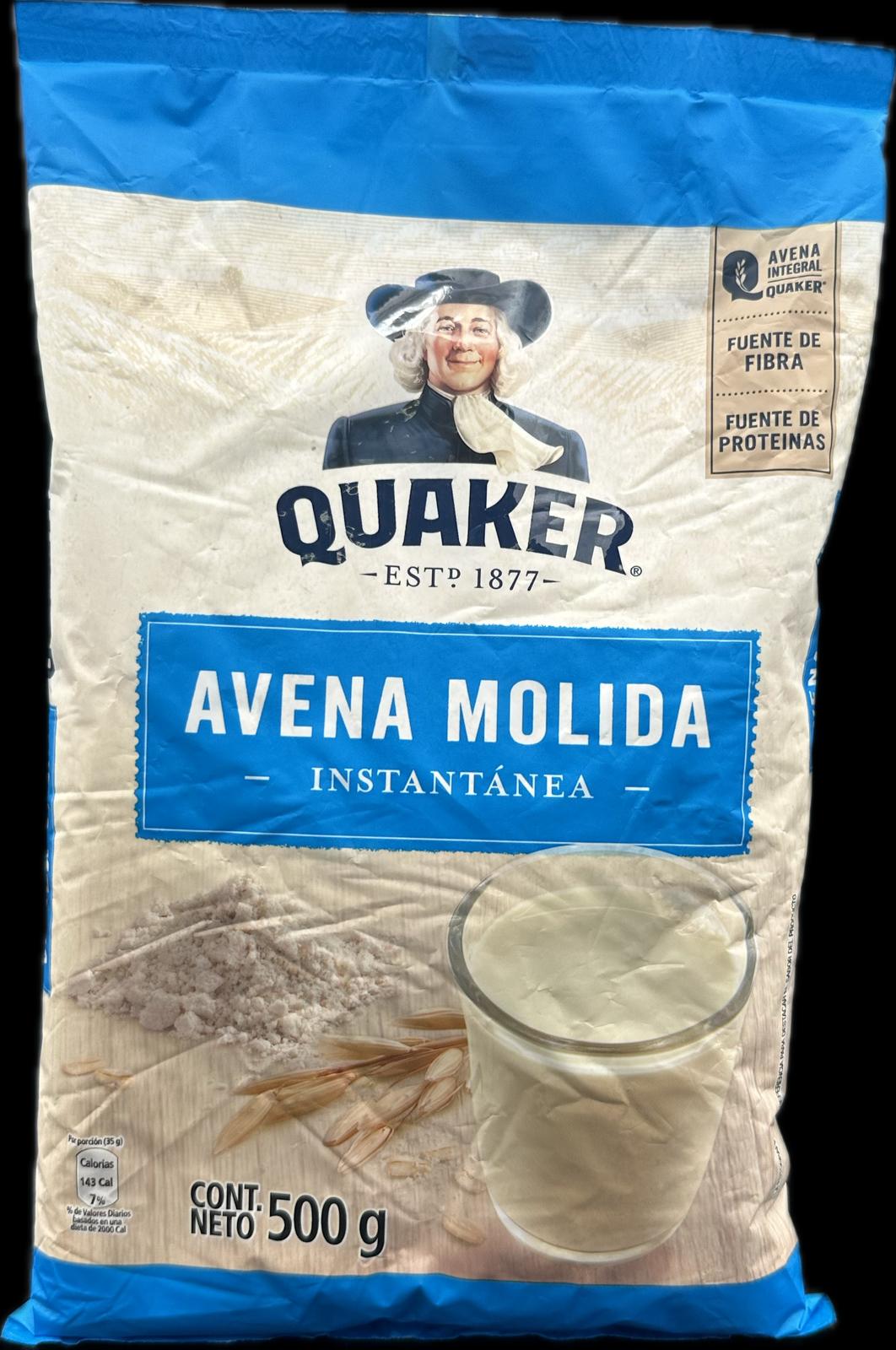 QUAKER AVENA MOLIDA 500g